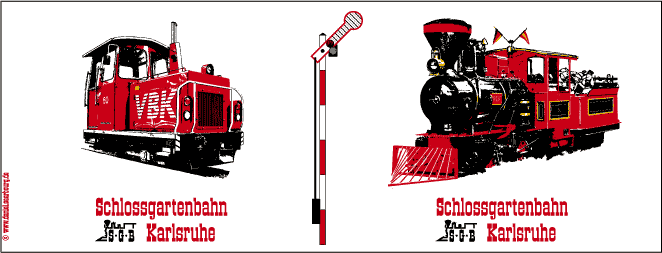 Tassenmotiv Schlossgartenbahn